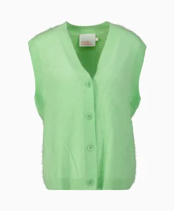 Absolut Cashmere Gilet Irena Groen