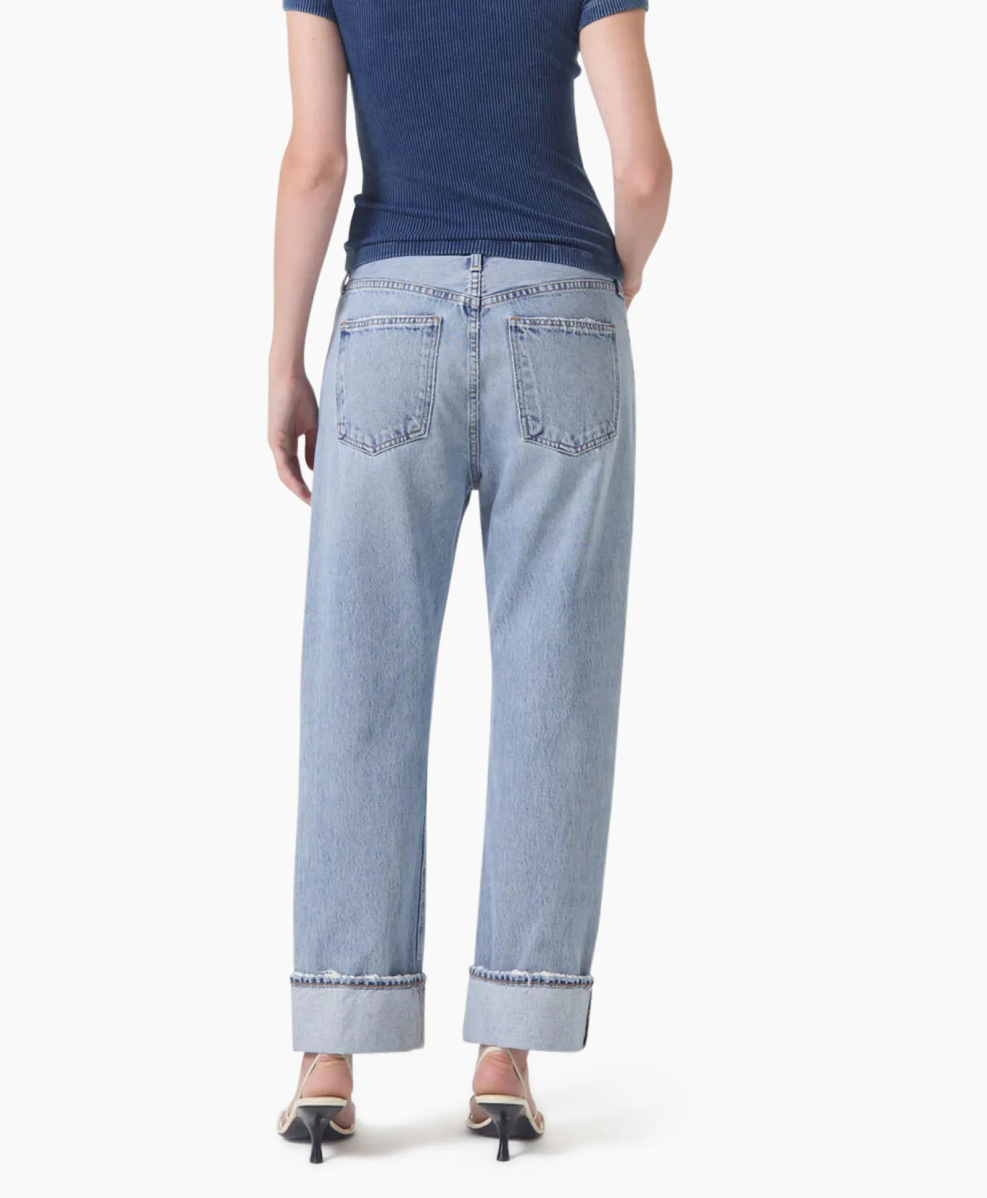 Agolde Jeans Fran Jean Blauw