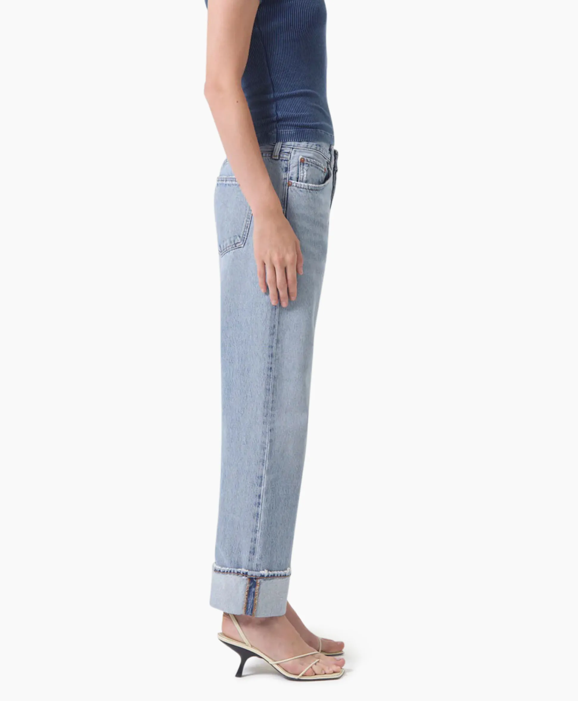 Agolde Jeans Fran Jean Blauw