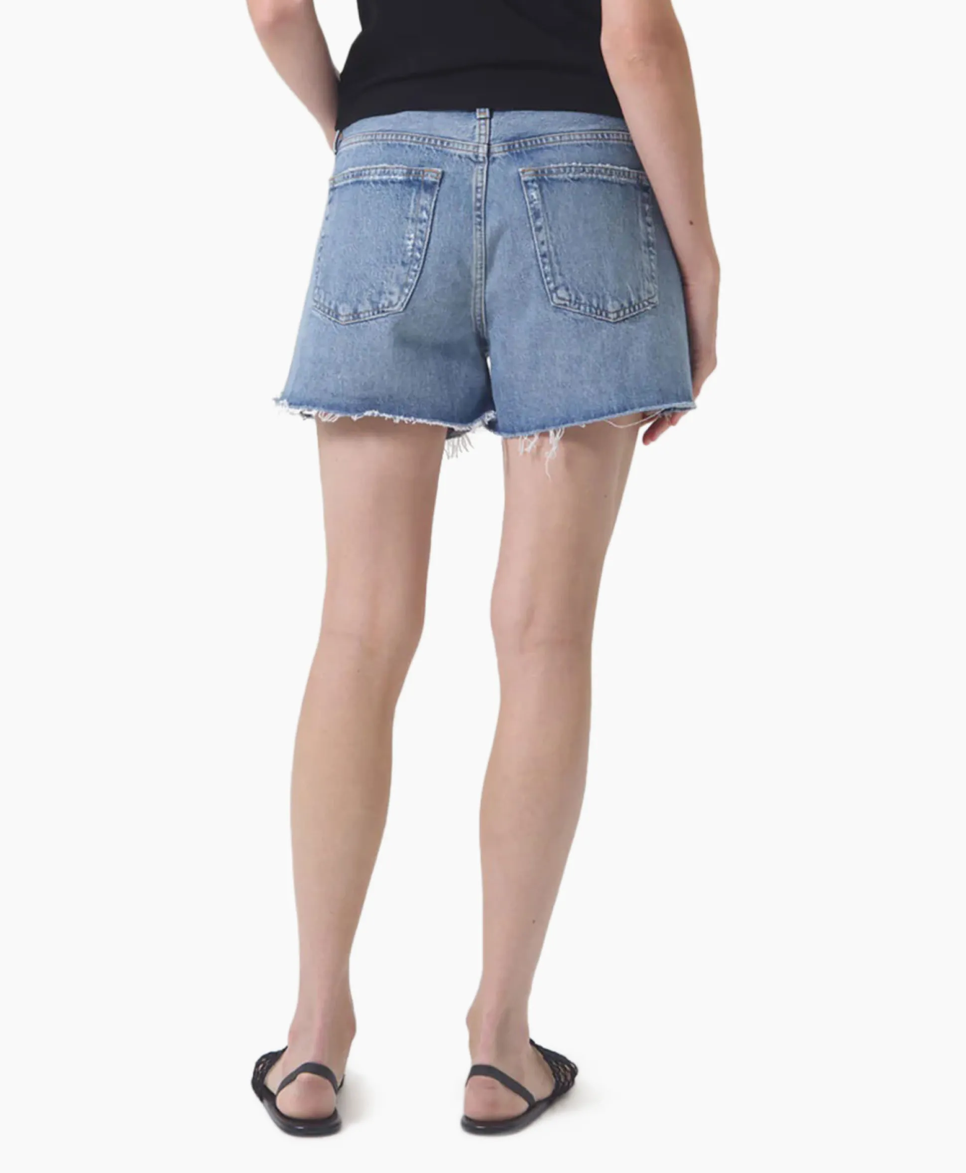 Agolde Korte Broek Parker Long Blauw