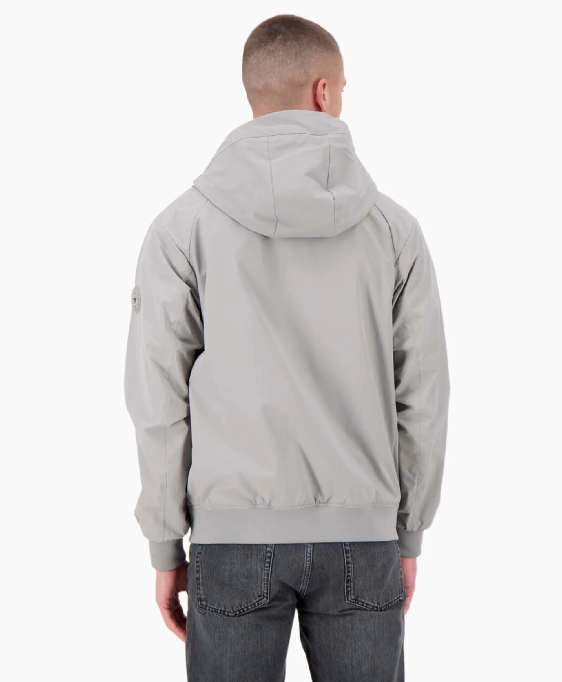 Airforce Jack Hooded Four-Fay Stretch Grijs
