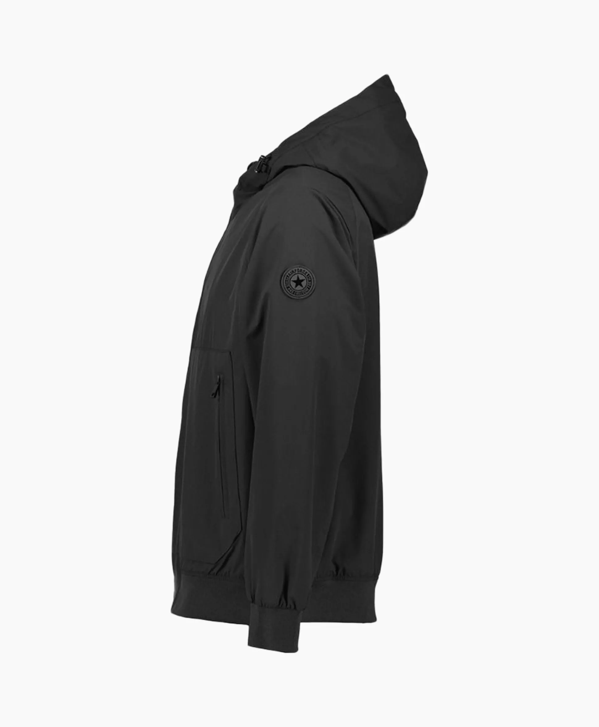 Airforce Jack Hooded Four-Fay Stretch Zwart