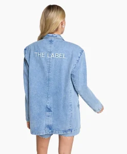 Alix The Label Blazer Woven Denim Blauw