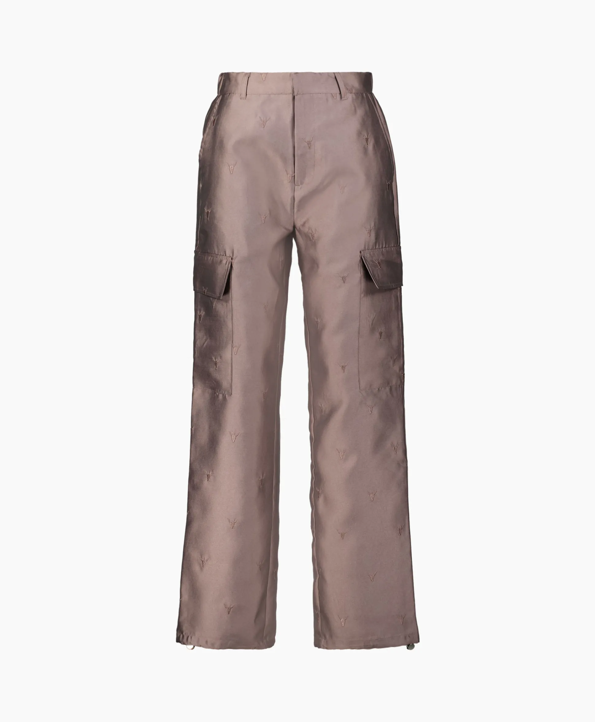 Alix The Label Cargobroek Woven Shiny Bull Cargo Brons