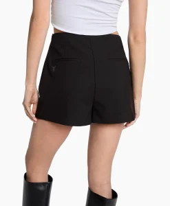 Alix The Label Minirok Woven Flowy Stretch Zwart