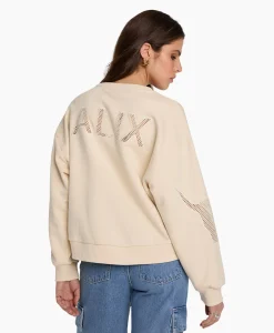 Alix The Label Pullover Knitted Mesh Ecru