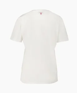 Alix The Label T-Shirt Korte Mouw Knitted Alix Heart Off White