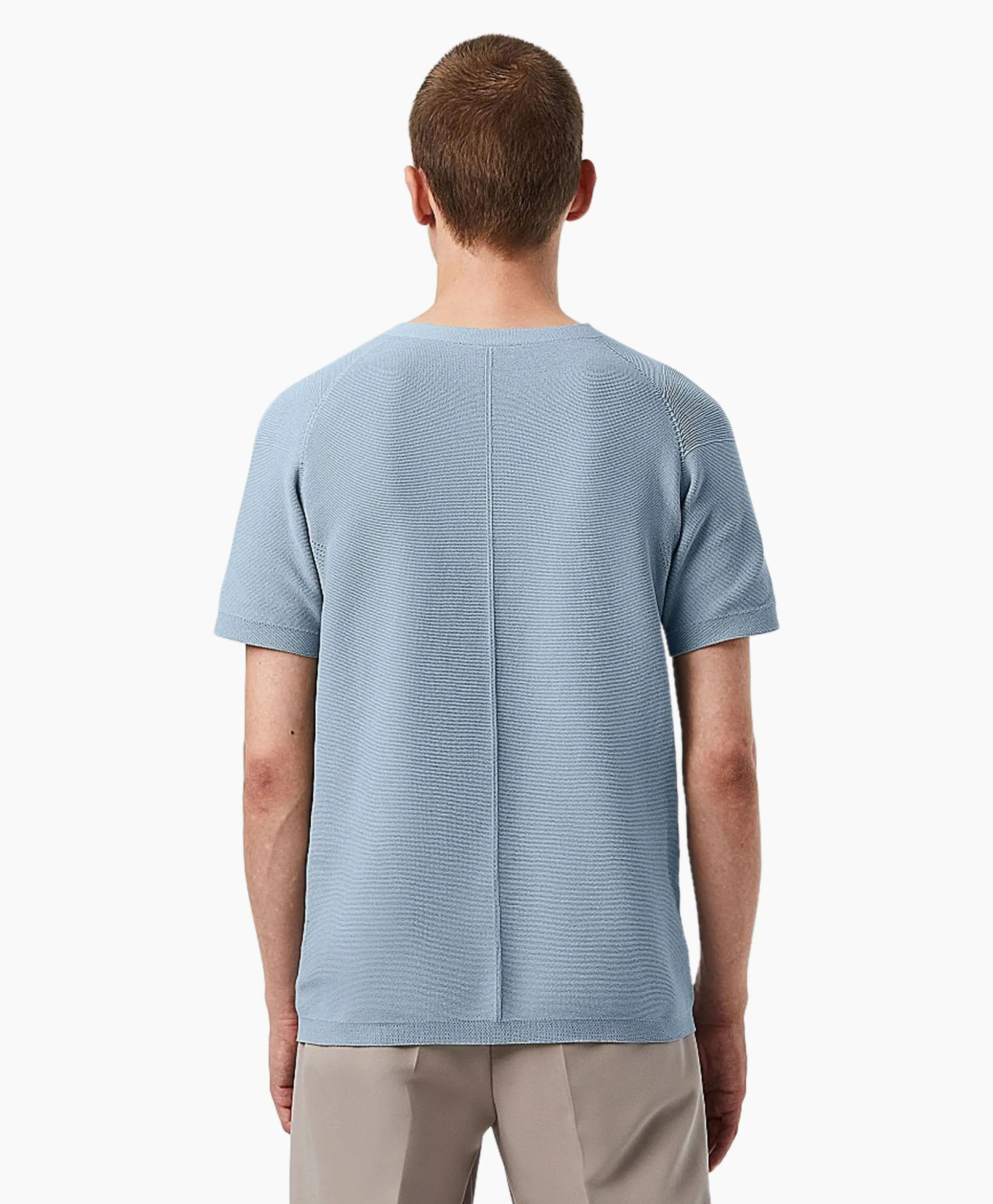 Alpha Tauri T-Shirt Korte Mouw Fosos Licht Blauw