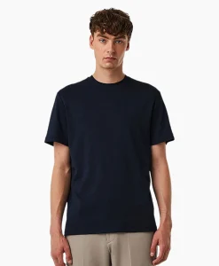 Alpha Tauri T-Shirt Korte Mouw Jopin Donker Blauw