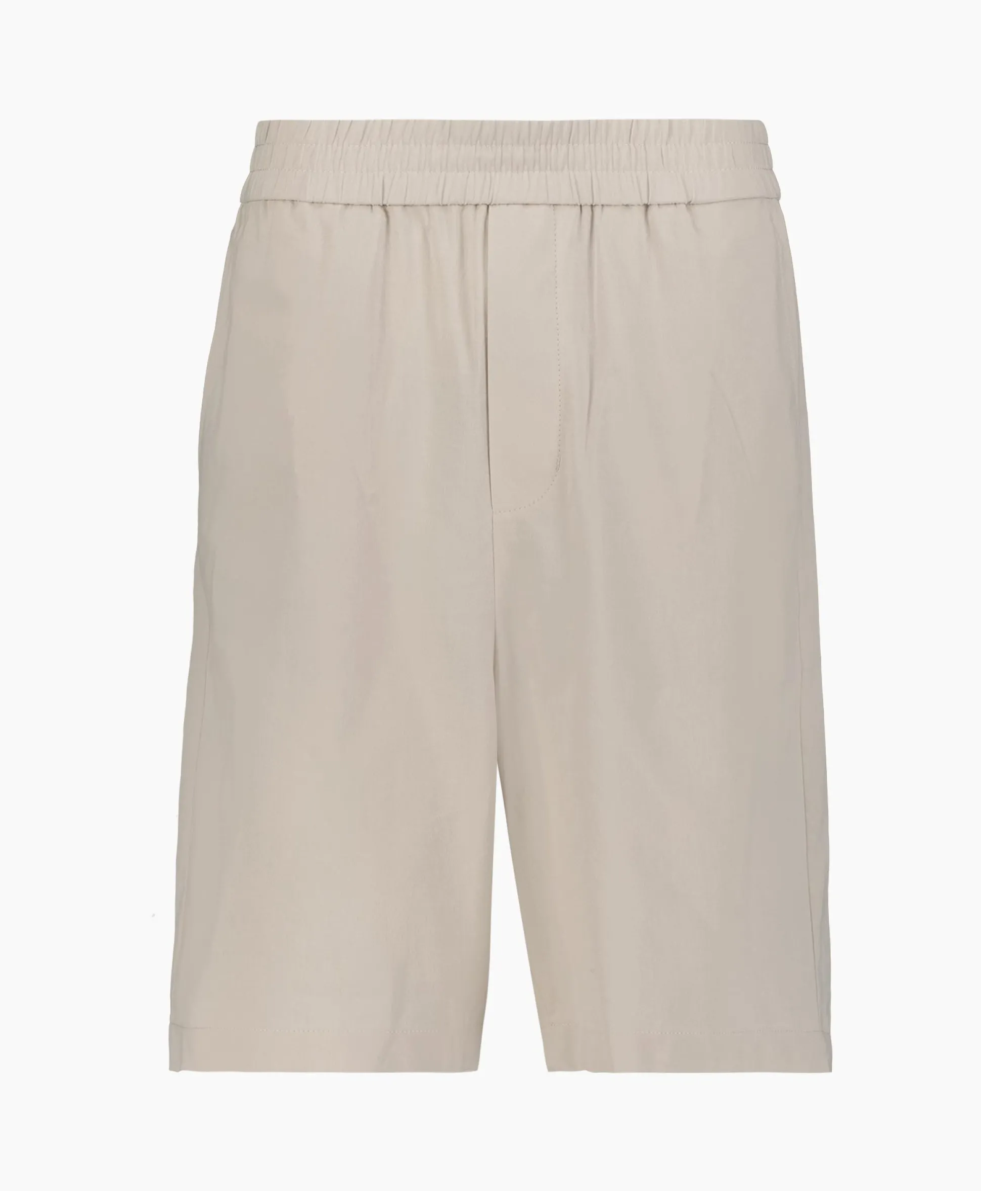 Ami Paris Korte Broek Elasticated Waist Bermuda Zand