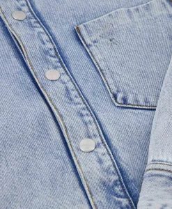 Ami Paris Overshirt Oversized Adc Licht Blauw