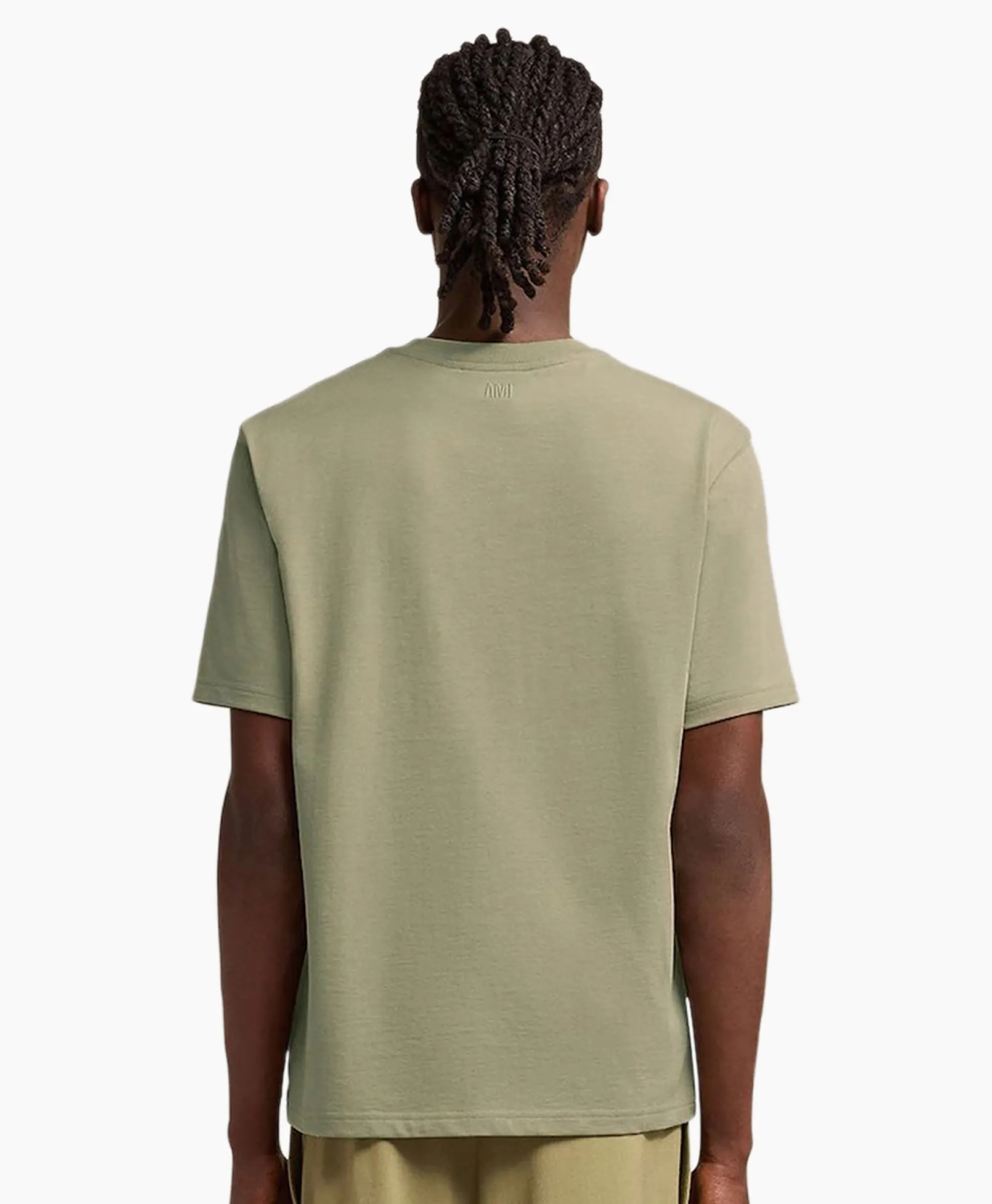 Ami Paris T-Shirt Korte Mouw Adc Khaki