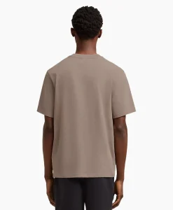 Ami Paris T-Shirt Korte Mouw Adc Taupe