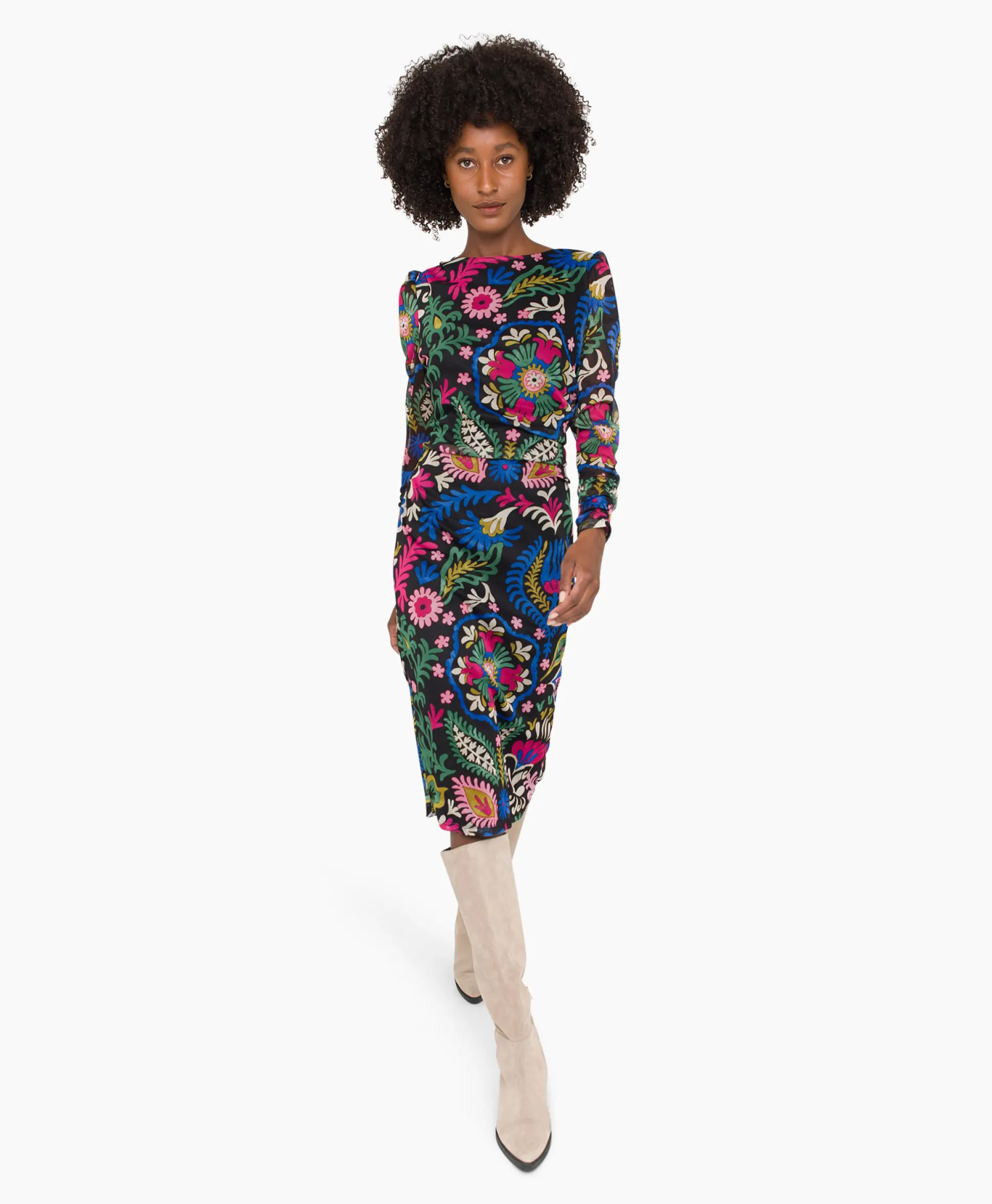 Anna Van Toor Jurk 26A06-03636 Zwart