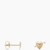 Anna+Nina Oorbellen Single Cupid Stud Earring Silver Goldpla Goud
