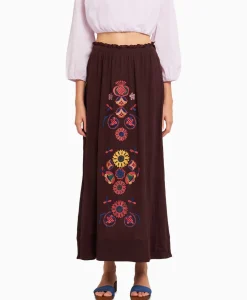 Antik Batik Antik Batik Maxi Rok Magoo1Ski Bruin