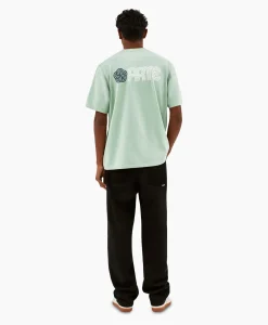 Arte Antwerp T-Shirt Korte Mouw Circle Flower Back Front Print Groen