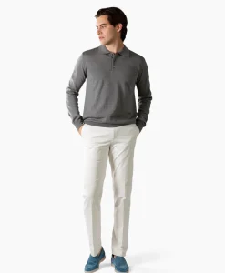 Aurelien Aurelien Polo Longsleeve Donker Grijs