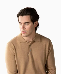 Aurelien Aurelien Polo Longsleeve Beige