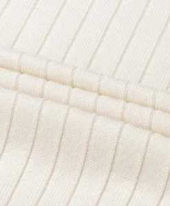 Aurelien Aurelien Pullover Rib Zip Polos Ls Ivoor / Naturel
