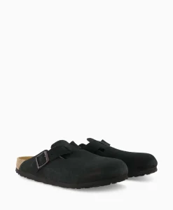 Birkenstock Instapper Boston Sfb Zwart
