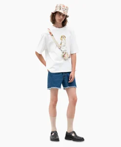 Bram's Fruit T-Shirt Korte Mouw Beagle Aquarel Wit