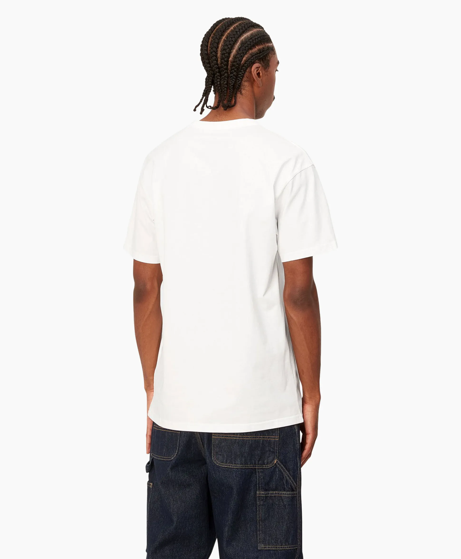 Carhartt Wip T-Shirt Korte Mouw S/S Chase Wit