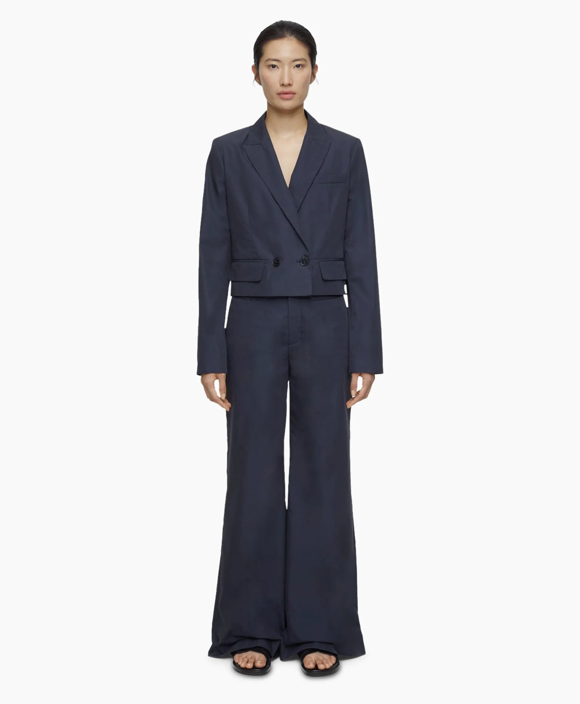 Closed Blazer Fitted Blauw