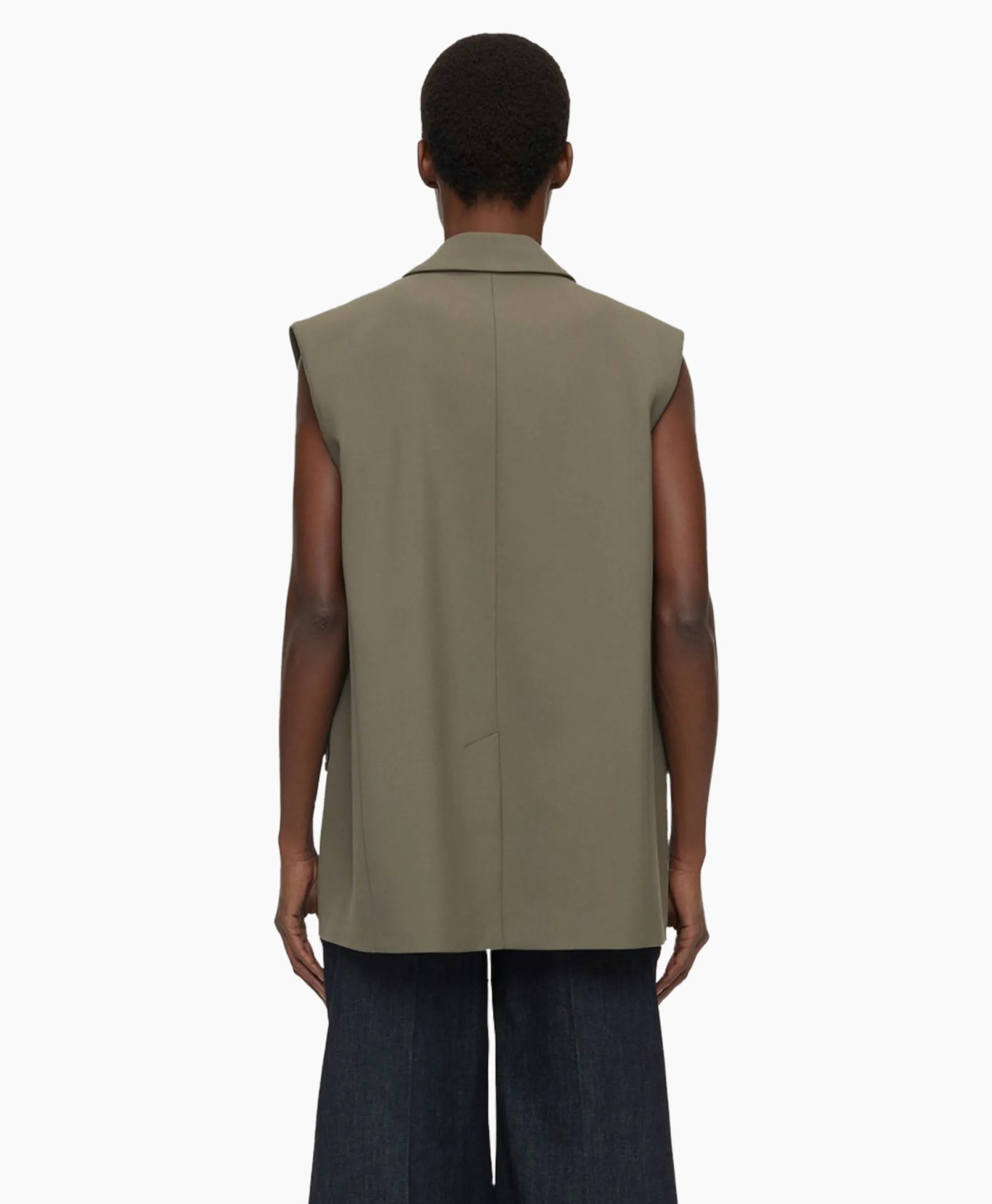 Closed Gilet Sleeveless Taupe