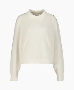 Closed Pullover Cropped Polo Off White