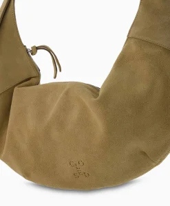 Closed Schouder / Hand Tas Half Moon M Beige