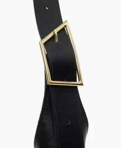 Closed Schouder / Hand Tas Half Moon M Zwart