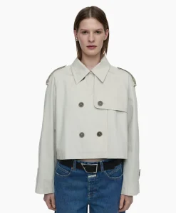 Closed Trenchcoat Cropped Ecru