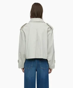 Closed Trenchcoat Cropped Ecru