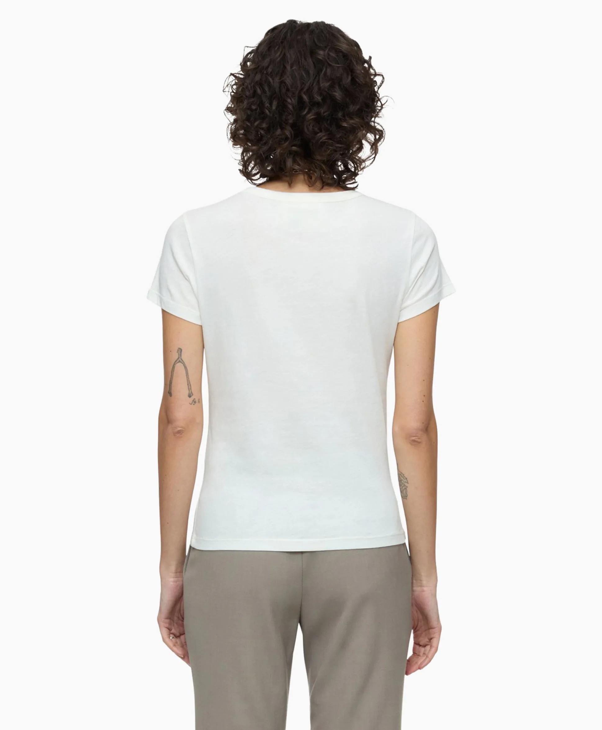 Closed T-Shirt Korte Mouw Crew Neck Short Sleeve Ecru