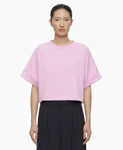Closed T-Shirt Korte Mouw Turn Up Roze