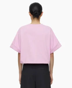 Closed T-Shirt Korte Mouw Turn Up Roze