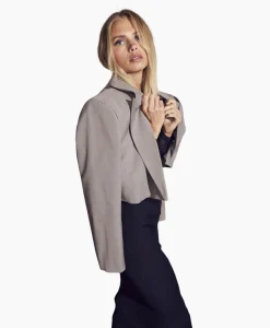 Co'Couture Blazer Vidacc Crop Midden Bruin
