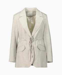 Co'Couture Blazer Winnie Tie String Grijs