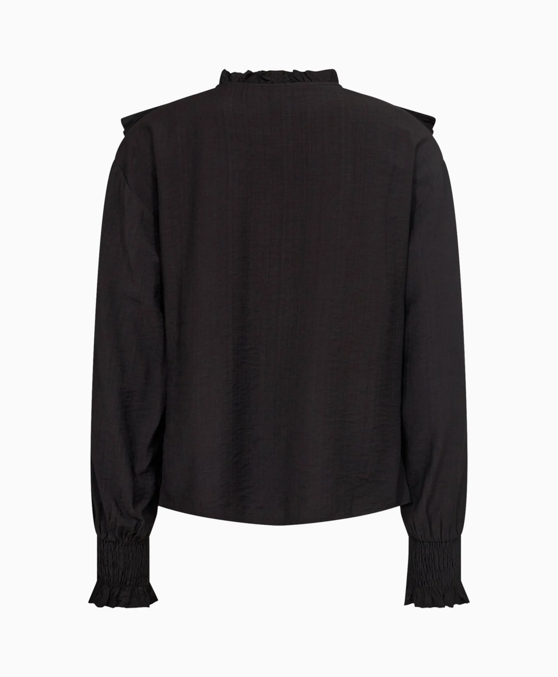 Co'Couture Blouse Angus Frill Zwart