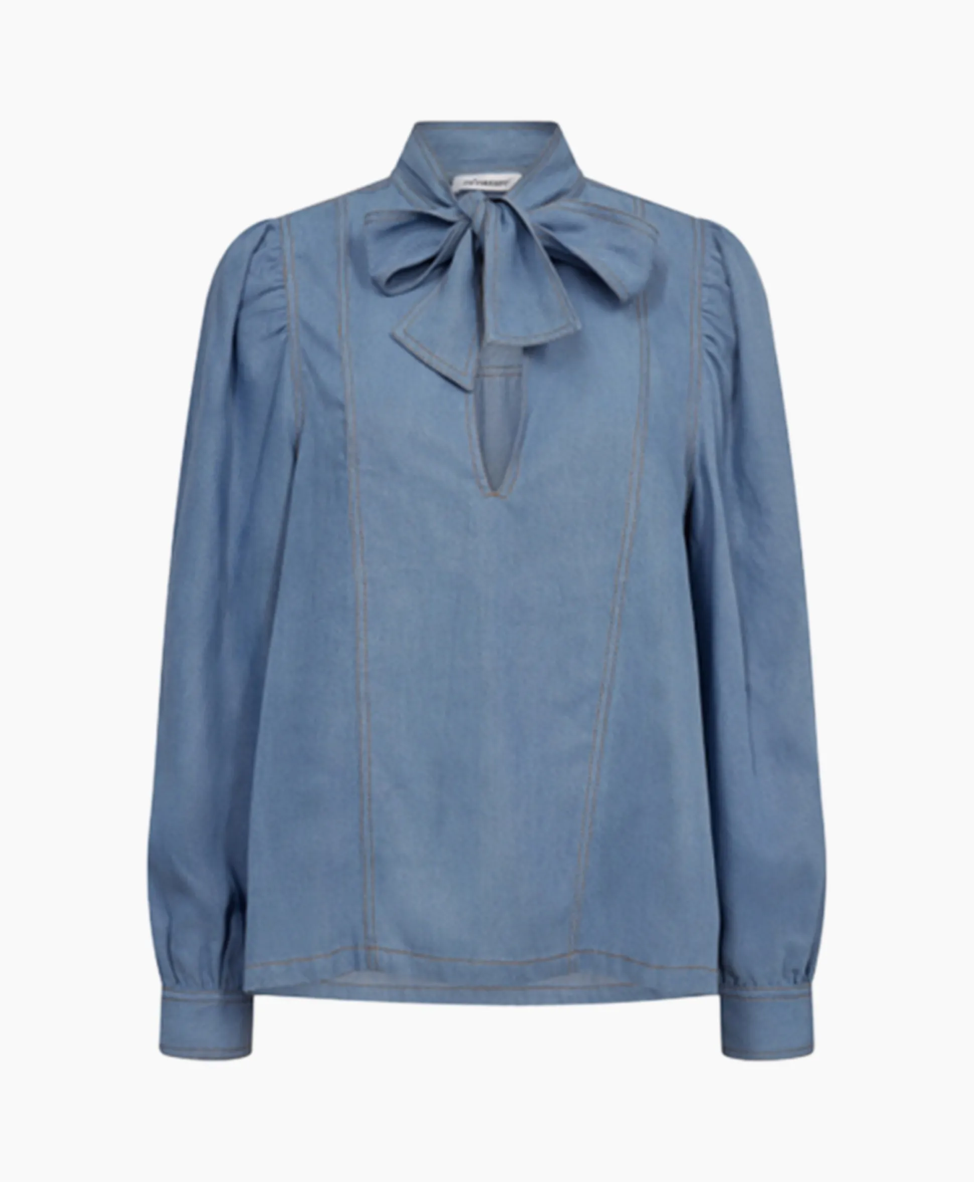 Co'Couture Blouse Titus Denim Blow Blauw