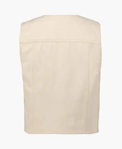 Co'Couture Gilet Aries Denim Vest Off White