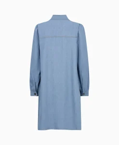 Co'Couture Mini Jurk Titus Denim Bow Blauw