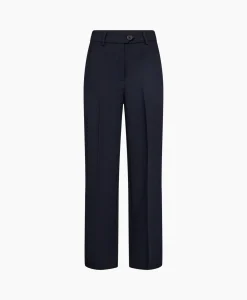 Co'Couture Pantalon Vola Wide Donker Blauw