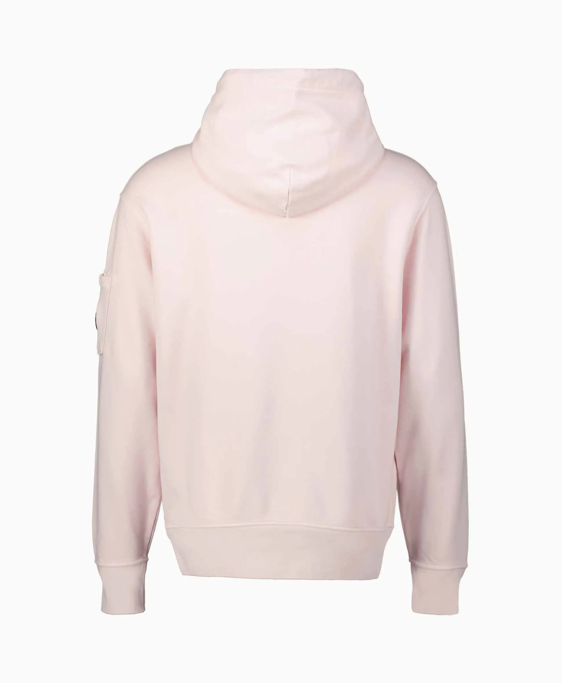 Cp Company Hoodie Cotton Diagonal Fleece Lens Rose