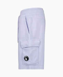 Cp Company Korte Broek Short Fleece Cargo Lila