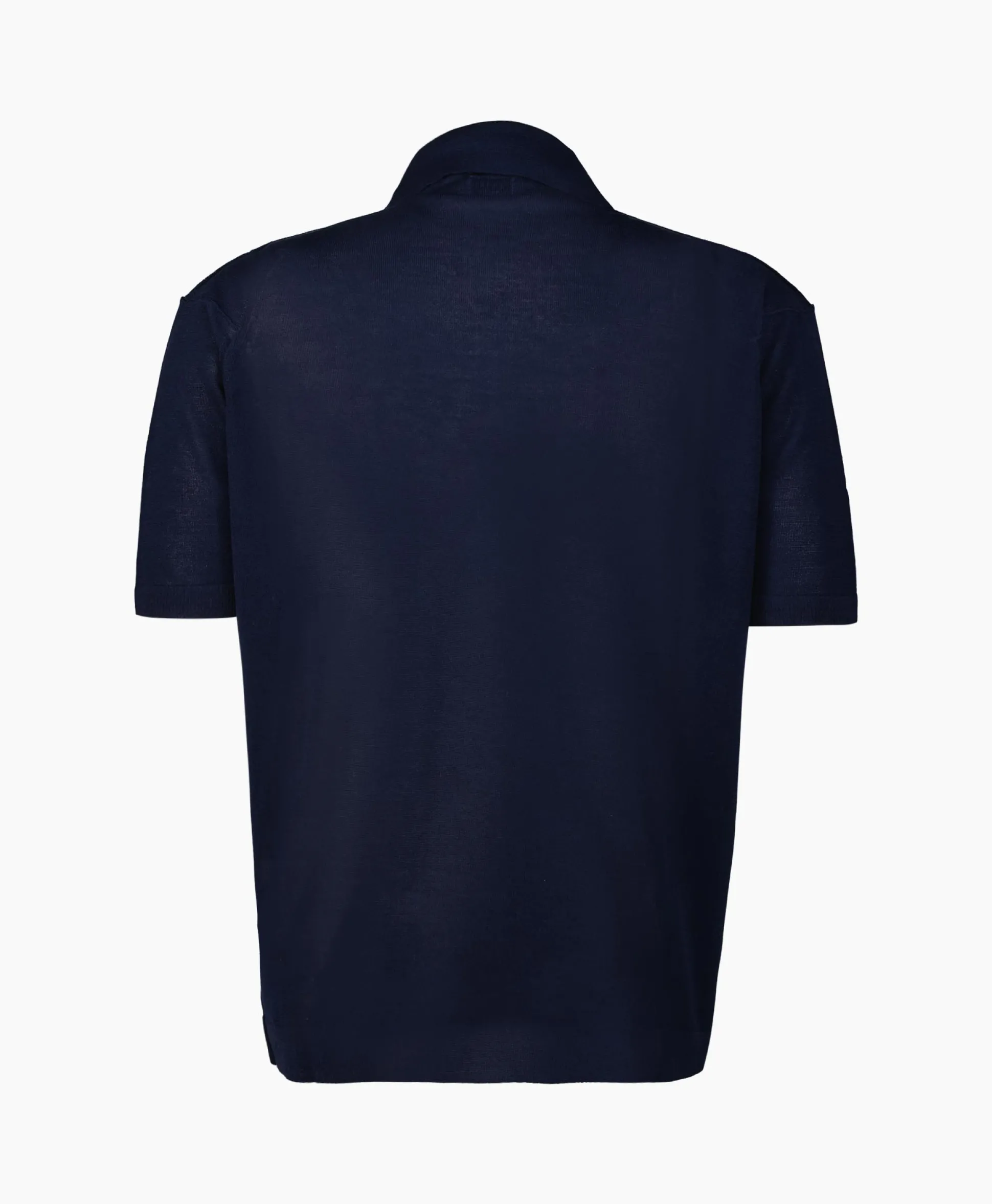 Cp Company Polo Filo Di Scozia Knitted Donker Blauw