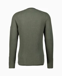Cp Company Pullover Sea Island Ribbed Knit Groen