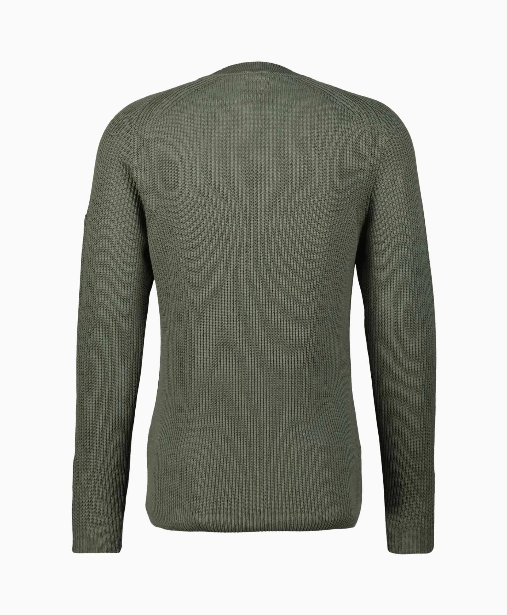 Cp Company Pullover Sea Island Ribbed Knit Groen