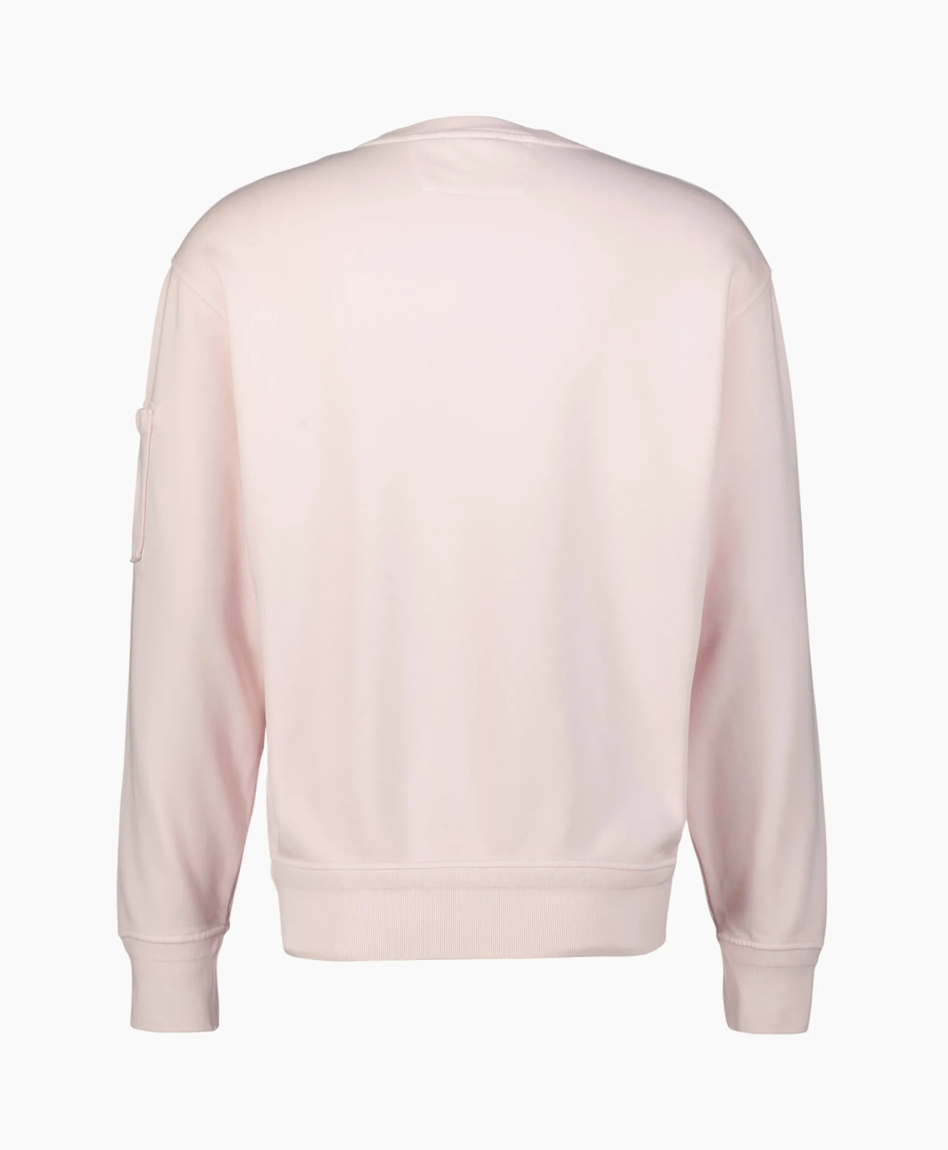 Cp Company Sweater Cotton Diagonal Fleece Lens Rose